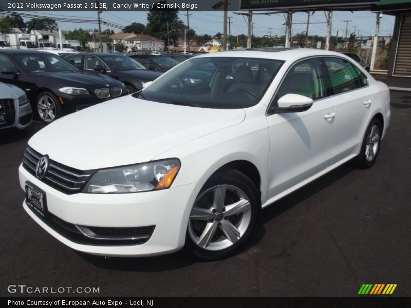 Candy White / Cornsilk Beige 2012 Volkswagen Passat 2.5L SE