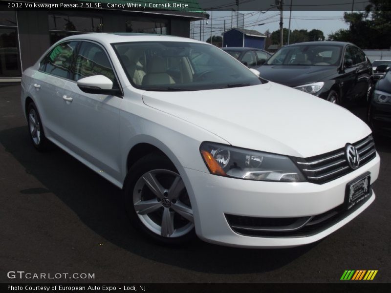 Candy White / Cornsilk Beige 2012 Volkswagen Passat 2.5L SE
