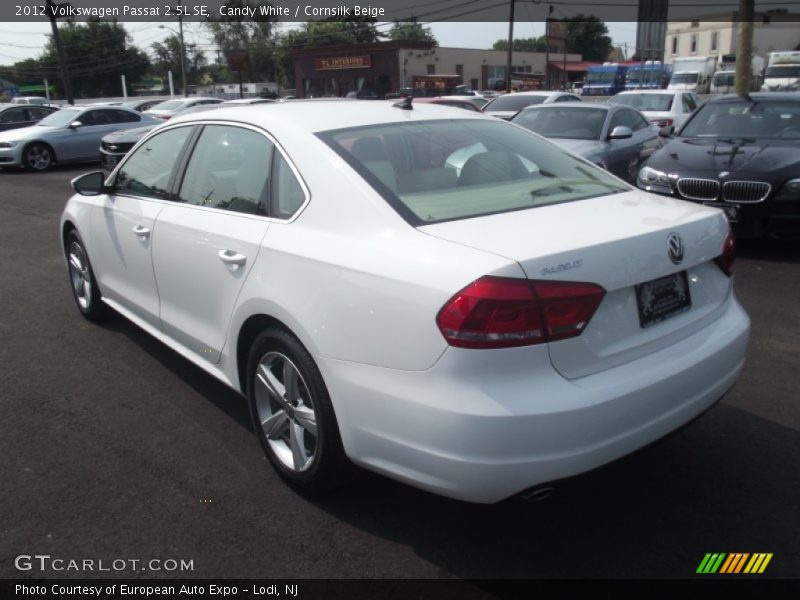 Candy White / Cornsilk Beige 2012 Volkswagen Passat 2.5L SE