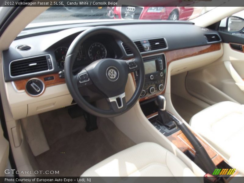 Candy White / Cornsilk Beige 2012 Volkswagen Passat 2.5L SE