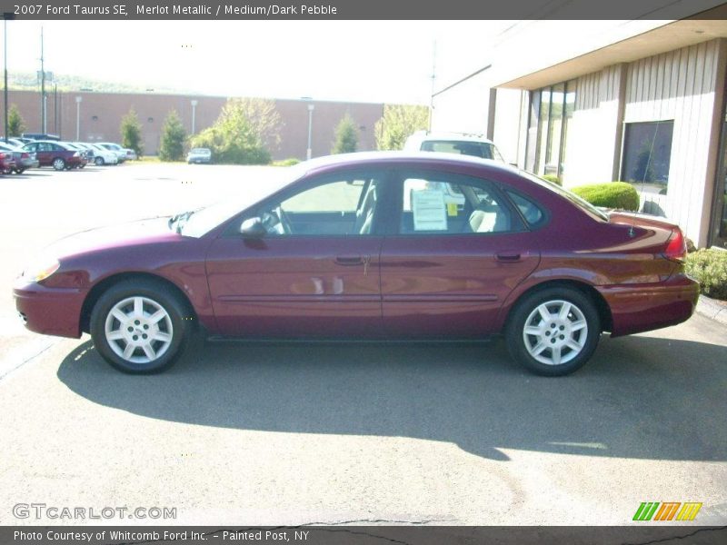 Merlot Metallic / Medium/Dark Pebble 2007 Ford Taurus SE