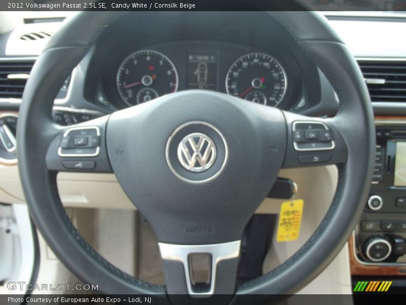 Candy White / Cornsilk Beige 2012 Volkswagen Passat 2.5L SE