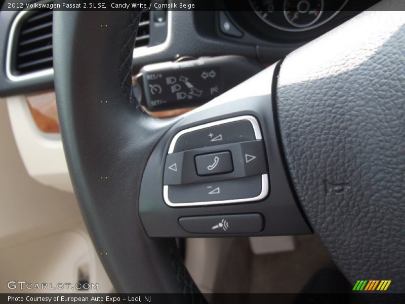 Candy White / Cornsilk Beige 2012 Volkswagen Passat 2.5L SE