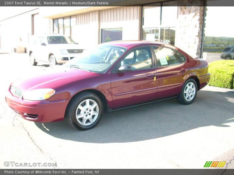 Merlot Metallic / Medium/Dark Pebble 2007 Ford Taurus SE