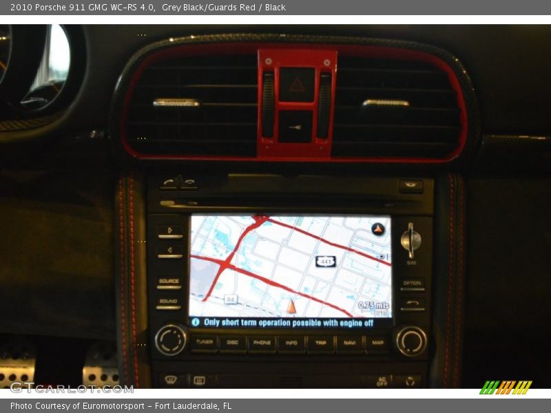 Navigation of 2010 911 GMG WC-RS 4.0