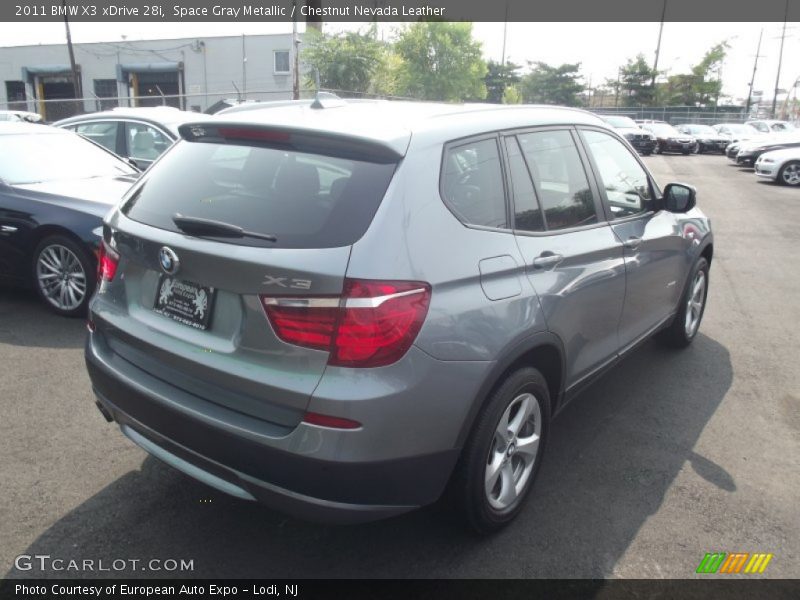 Space Gray Metallic / Chestnut Nevada Leather 2011 BMW X3 xDrive 28i