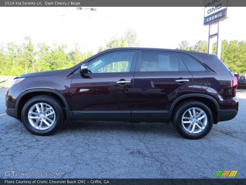Dark Cherry / Beige 2014 Kia Sorento LX