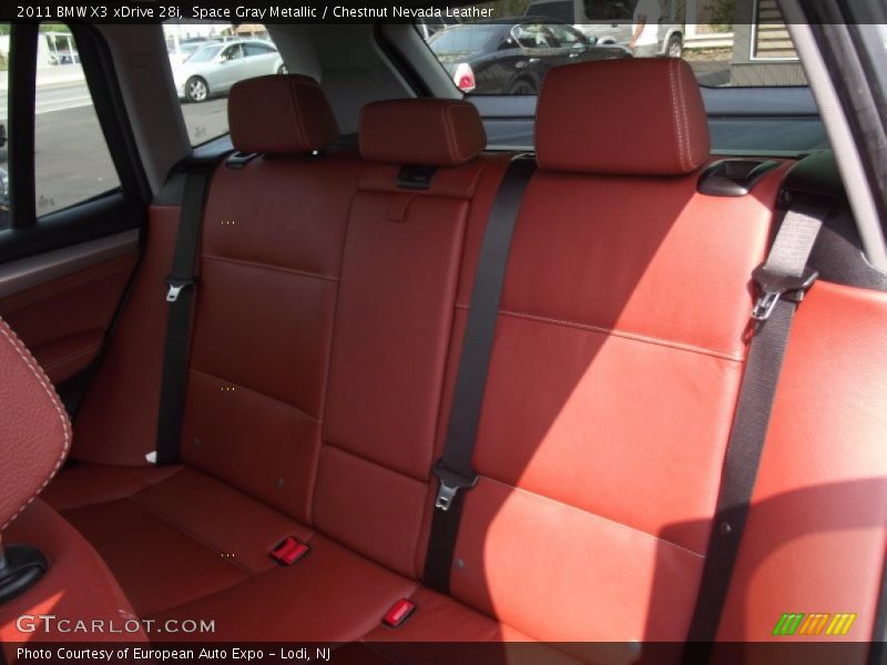 Space Gray Metallic / Chestnut Nevada Leather 2011 BMW X3 xDrive 28i