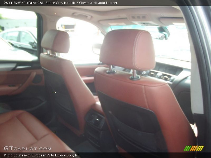 Space Gray Metallic / Chestnut Nevada Leather 2011 BMW X3 xDrive 28i