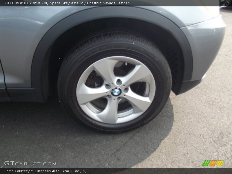 Space Gray Metallic / Chestnut Nevada Leather 2011 BMW X3 xDrive 28i