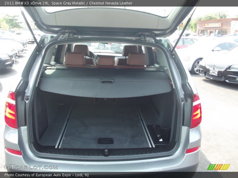 Space Gray Metallic / Chestnut Nevada Leather 2011 BMW X3 xDrive 28i