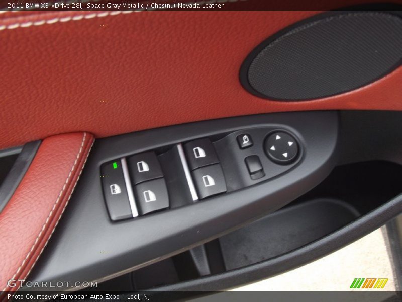 Space Gray Metallic / Chestnut Nevada Leather 2011 BMW X3 xDrive 28i