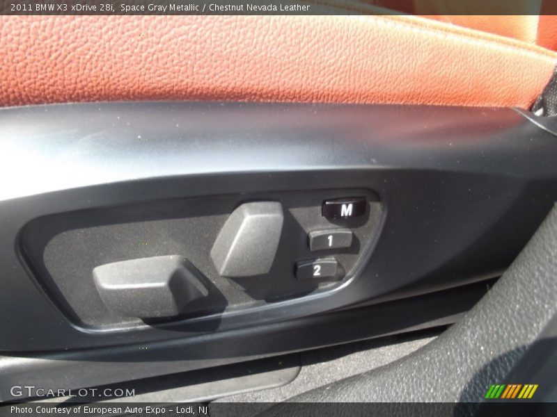 Space Gray Metallic / Chestnut Nevada Leather 2011 BMW X3 xDrive 28i