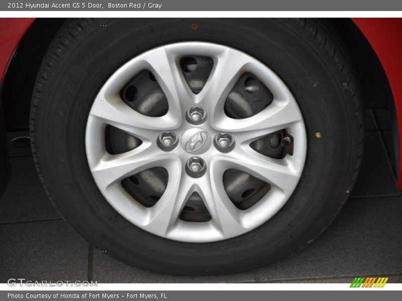 Boston Red / Gray 2012 Hyundai Accent GS 5 Door