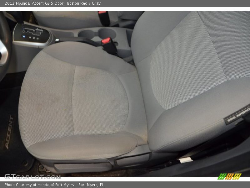 Boston Red / Gray 2012 Hyundai Accent GS 5 Door