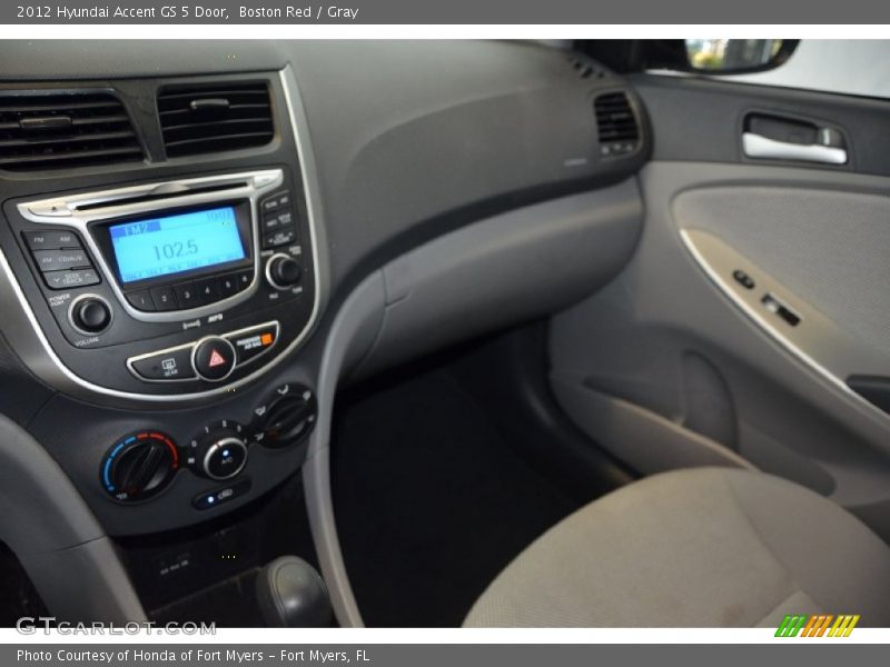 Boston Red / Gray 2012 Hyundai Accent GS 5 Door