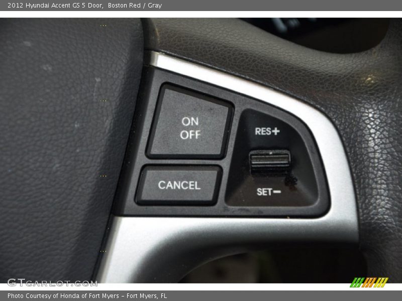 Boston Red / Gray 2012 Hyundai Accent GS 5 Door