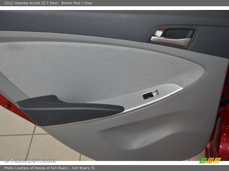 Boston Red / Gray 2012 Hyundai Accent GS 5 Door