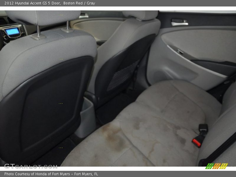 Boston Red / Gray 2012 Hyundai Accent GS 5 Door