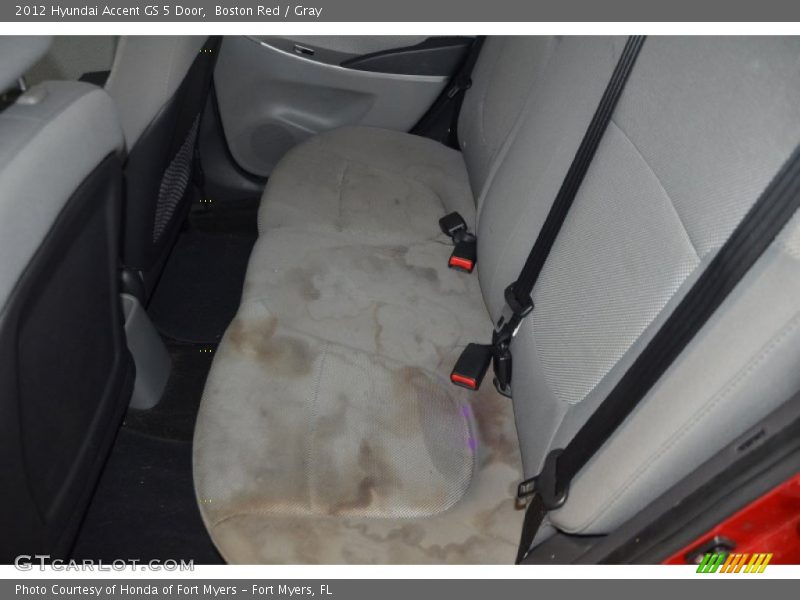 Boston Red / Gray 2012 Hyundai Accent GS 5 Door