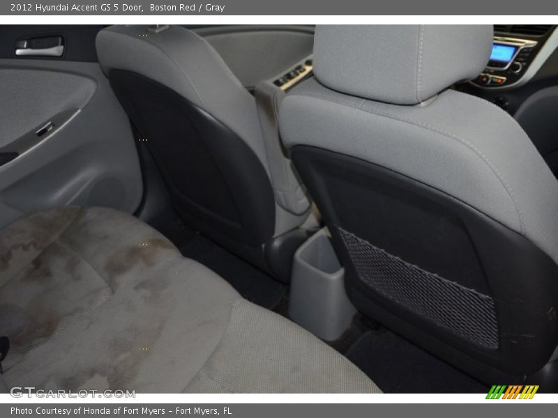 Boston Red / Gray 2012 Hyundai Accent GS 5 Door