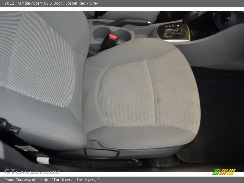 Boston Red / Gray 2012 Hyundai Accent GS 5 Door