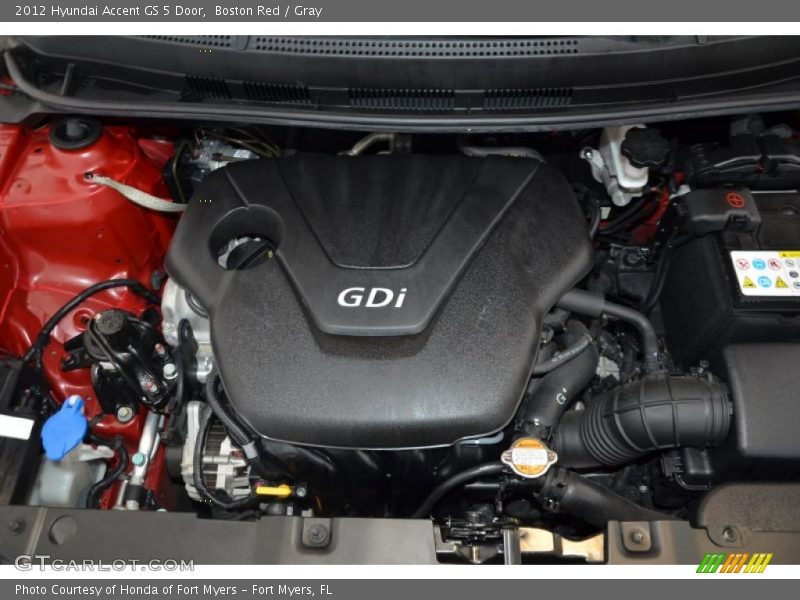 Boston Red / Gray 2012 Hyundai Accent GS 5 Door