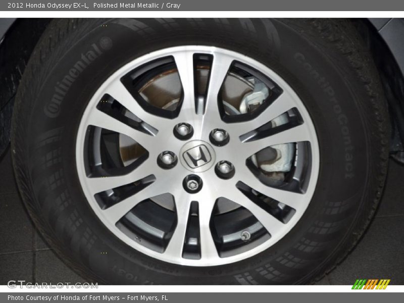 Polished Metal Metallic / Gray 2012 Honda Odyssey EX-L