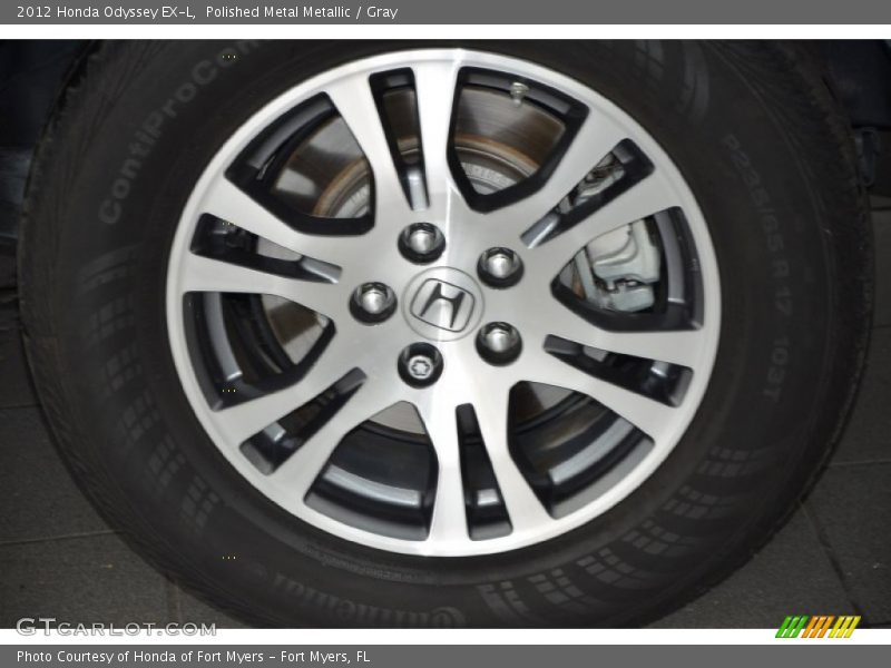Polished Metal Metallic / Gray 2012 Honda Odyssey EX-L