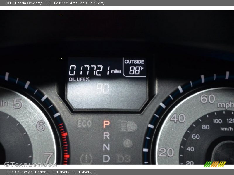 Polished Metal Metallic / Gray 2012 Honda Odyssey EX-L