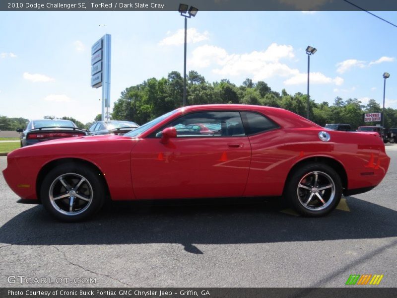 TorRed / Dark Slate Gray 2010 Dodge Challenger SE