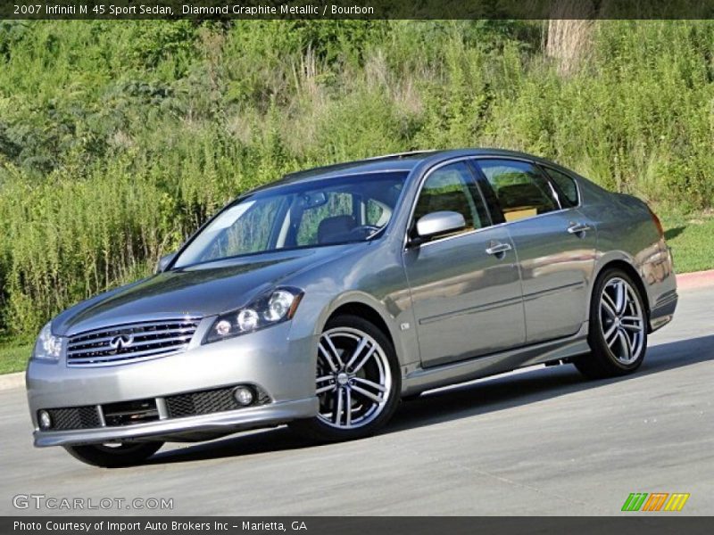 Diamond Graphite Metallic / Bourbon 2007 Infiniti M 45 Sport Sedan