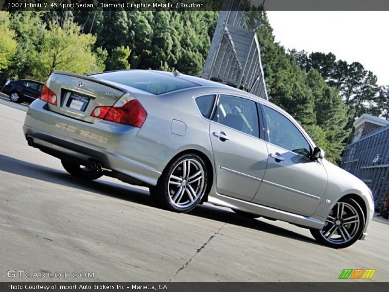 Diamond Graphite Metallic / Bourbon 2007 Infiniti M 45 Sport Sedan