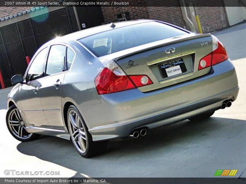 Diamond Graphite Metallic / Bourbon 2007 Infiniti M 45 Sport Sedan