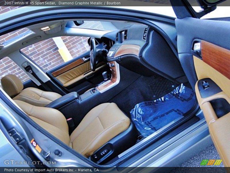 Diamond Graphite Metallic / Bourbon 2007 Infiniti M 45 Sport Sedan