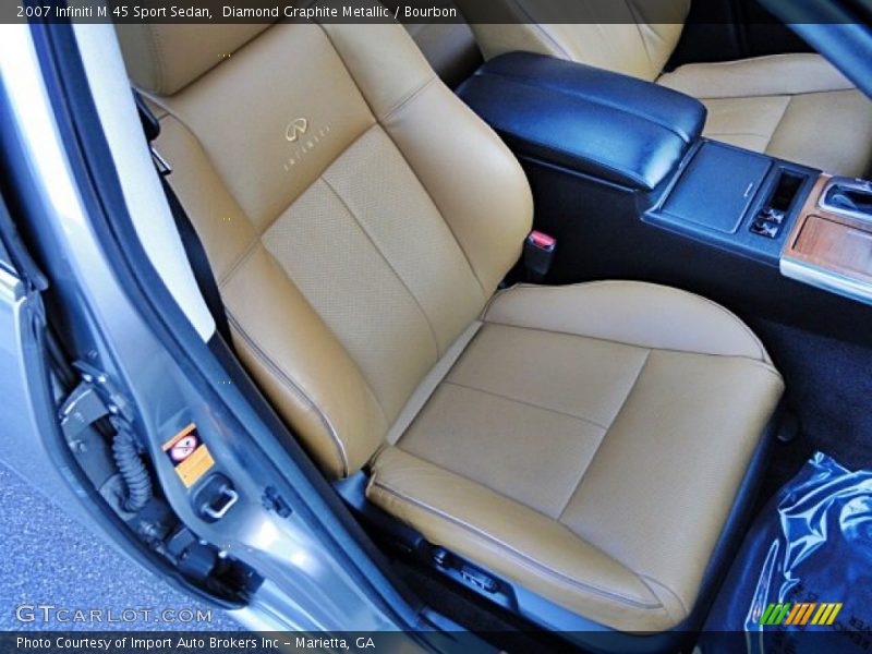 Diamond Graphite Metallic / Bourbon 2007 Infiniti M 45 Sport Sedan