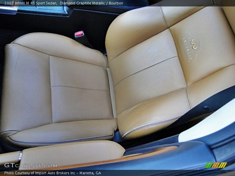 Diamond Graphite Metallic / Bourbon 2007 Infiniti M 45 Sport Sedan