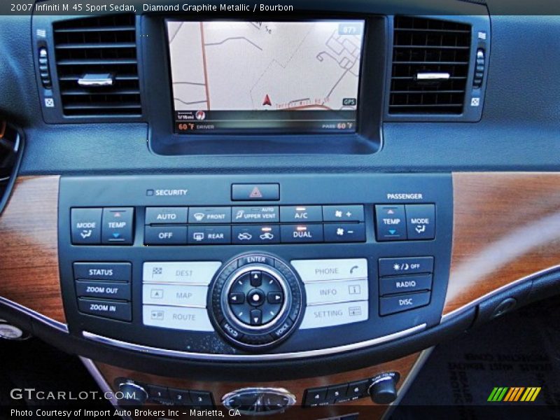 Controls of 2007 M 45 Sport Sedan