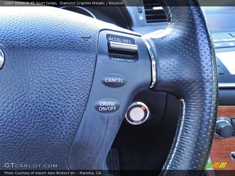 Diamond Graphite Metallic / Bourbon 2007 Infiniti M 45 Sport Sedan
