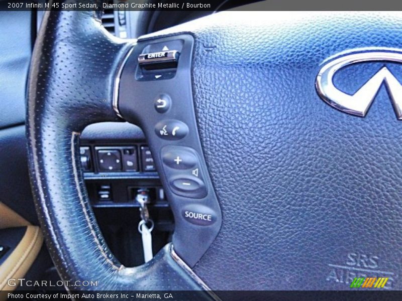 Diamond Graphite Metallic / Bourbon 2007 Infiniti M 45 Sport Sedan