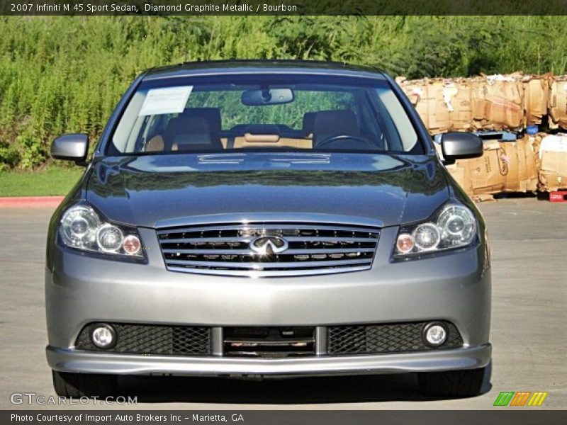 Diamond Graphite Metallic / Bourbon 2007 Infiniti M 45 Sport Sedan