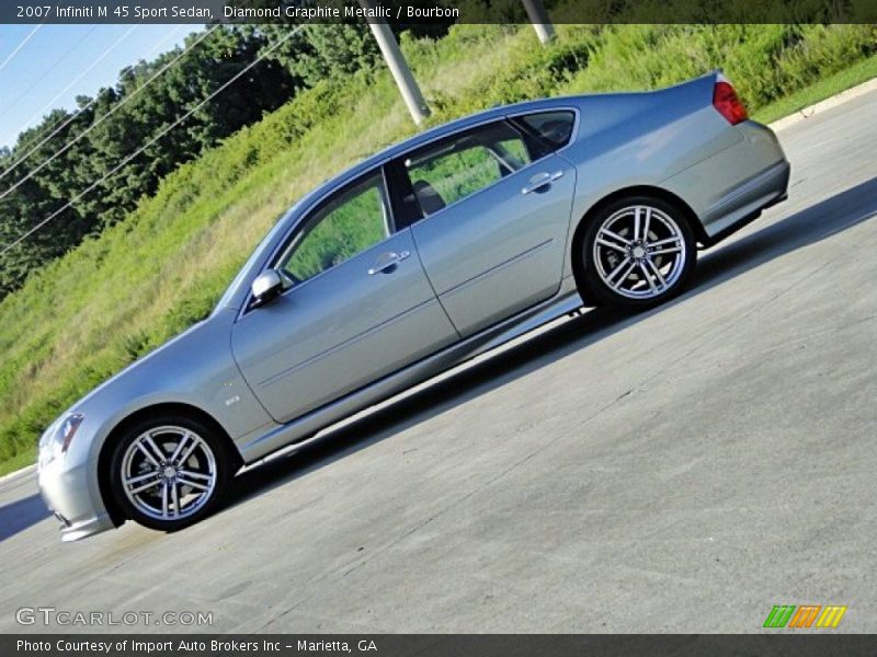 Diamond Graphite Metallic / Bourbon 2007 Infiniti M 45 Sport Sedan