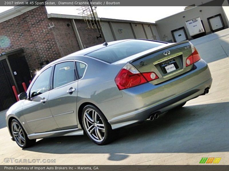 Diamond Graphite Metallic / Bourbon 2007 Infiniti M 45 Sport Sedan