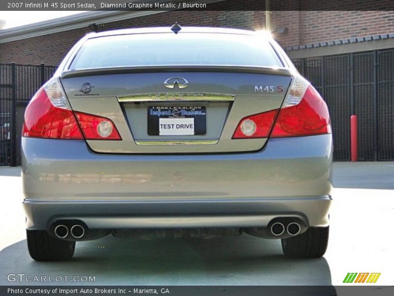 Diamond Graphite Metallic / Bourbon 2007 Infiniti M 45 Sport Sedan