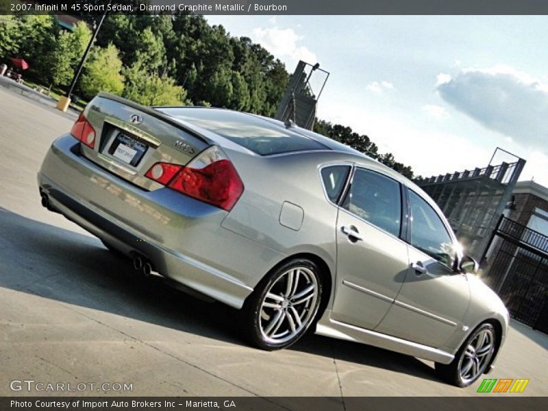 Diamond Graphite Metallic / Bourbon 2007 Infiniti M 45 Sport Sedan