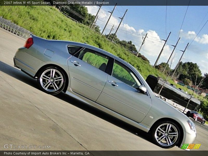 Diamond Graphite Metallic / Bourbon 2007 Infiniti M 45 Sport Sedan