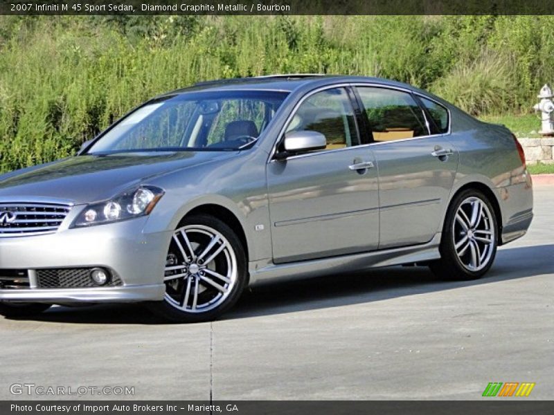 Diamond Graphite Metallic / Bourbon 2007 Infiniti M 45 Sport Sedan