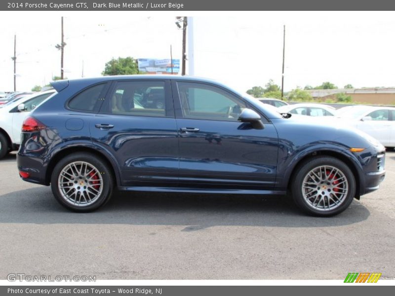 Dark Blue Metallic / Luxor Beige 2014 Porsche Cayenne GTS