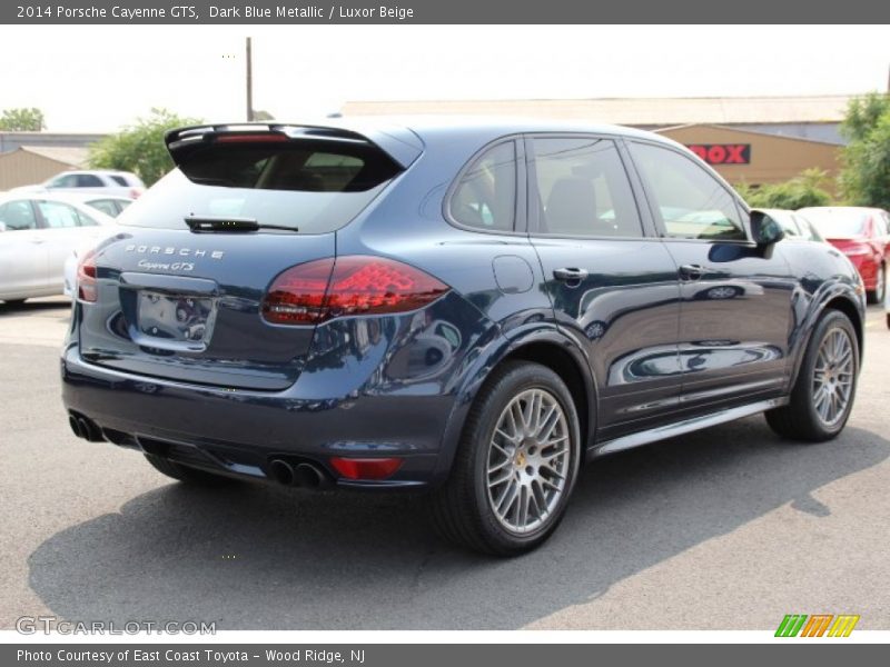 Dark Blue Metallic / Luxor Beige 2014 Porsche Cayenne GTS