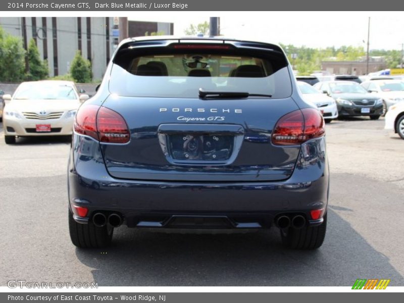 Dark Blue Metallic / Luxor Beige 2014 Porsche Cayenne GTS